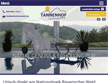 Tablet Screenshot of landhotel-tannenhof.de